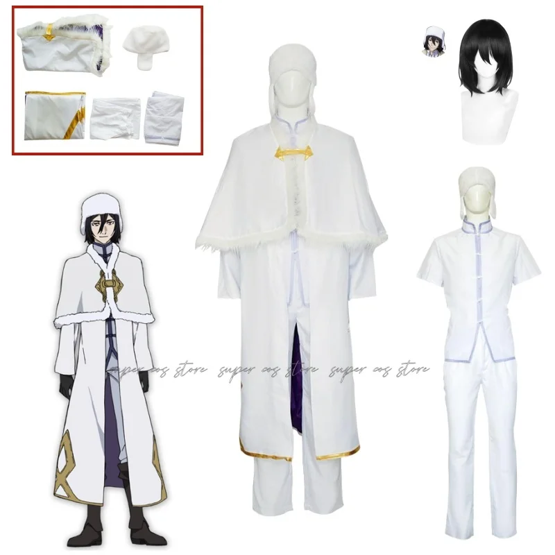 Anime Fjodor Dostojevski Cosplay Kostuum Pruik Hoed Mantel Geul Uniform Outfit De Verval Van De Engel Voor Mannen Vrouwen aangepaste