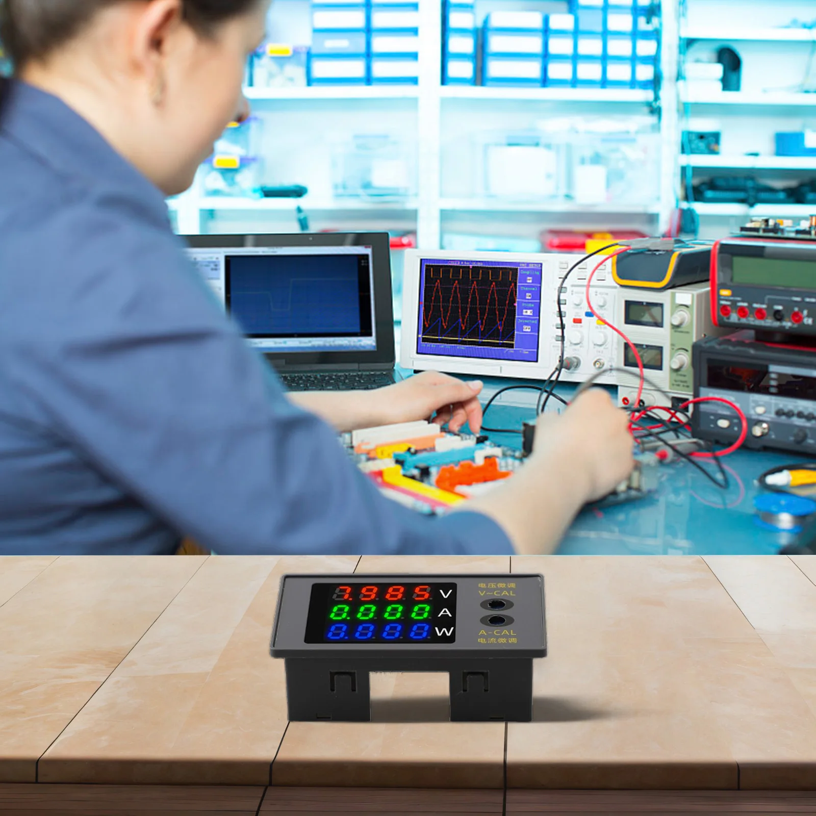 

Digital Power Measuring Instrument featuring Real Time Monitoring of Voltage Current and Energy Consumption Levels