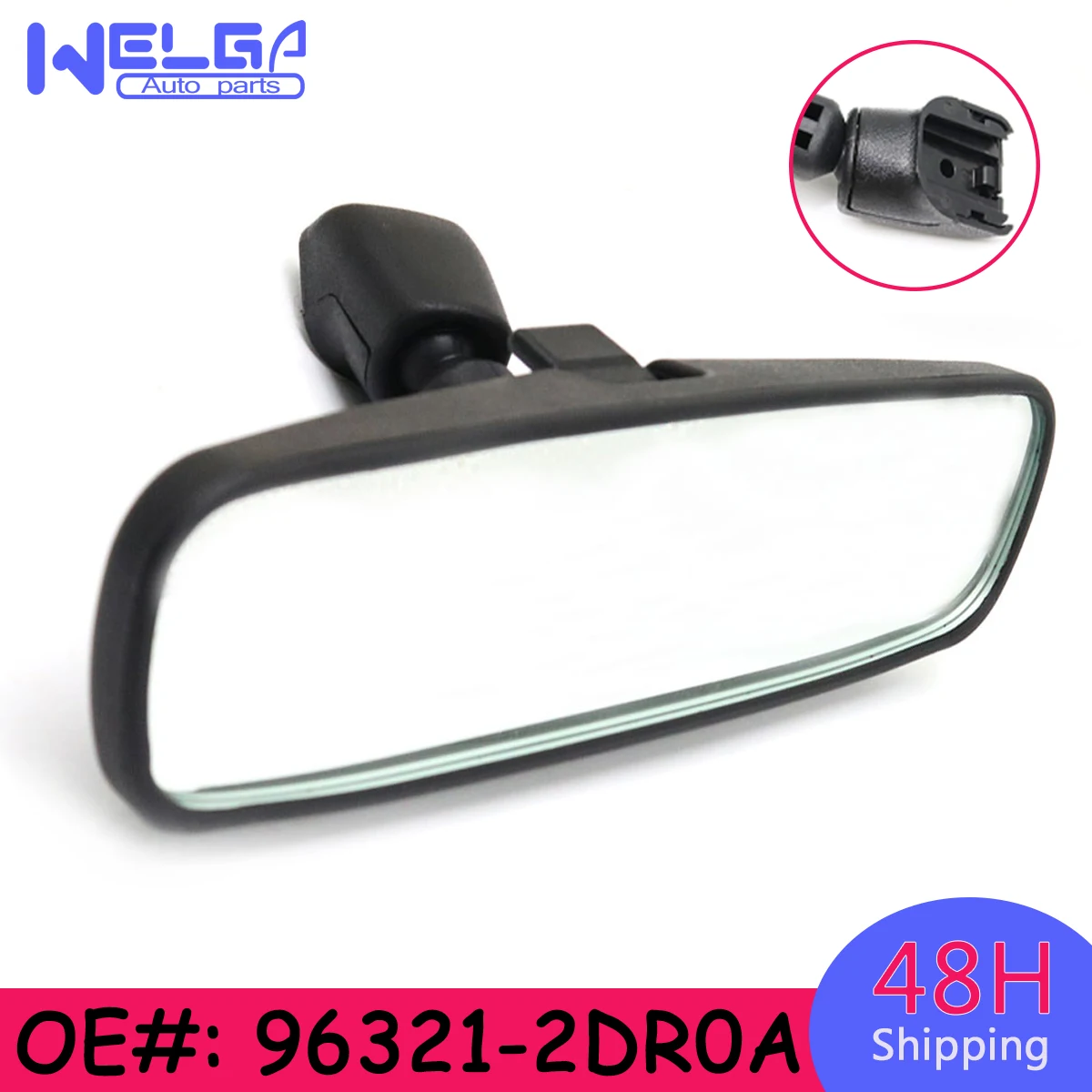 

New Interior Rear View Mirror For Nissan Altima NV1500 TIIDA Feontier Qashqai Lannia Sylphy Teana Murano 96321-2DR0A 963212DR0A