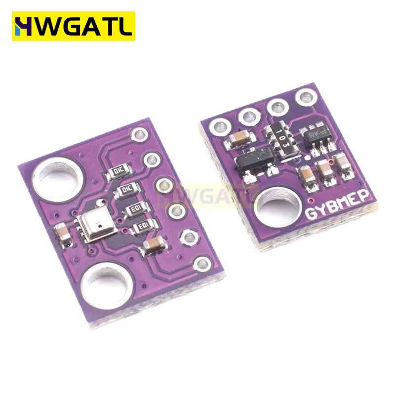 HWGATL 2pcs BME280 3.3V 5V Digital Barometric Pressure Altitude Sensor I2C/SPI High Precision And Humidity Temperature Module