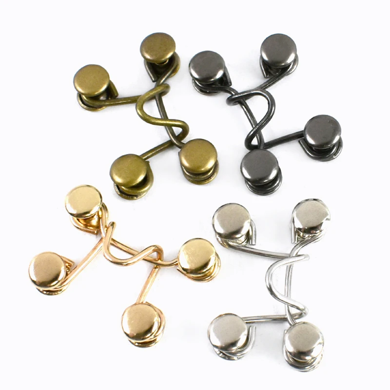 

20/30Sets 27/32X28mm Metal Buckles Pants Waist Rivet Button Trousers Adjust Clasp Garment Detachable Invisible Hook Accessoriess