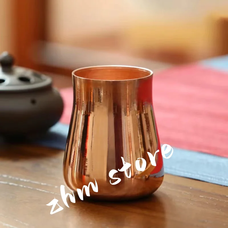 

Handcrafted Pure Copper Beer Milk Mug Creative Vintage Thickened Moscow Water 350 ml Breakfast Cup Moscow Drinkware Tableware