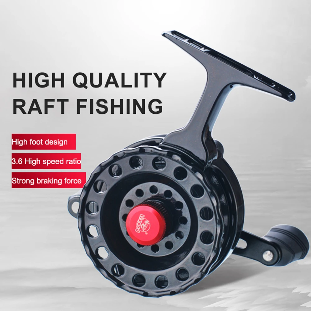 High Speed Spinning High Foot Raft Rod Winter Ice Fishing Reel Universal 3.6:1 Gear Ratio for Saltwater Freshwater Fishing