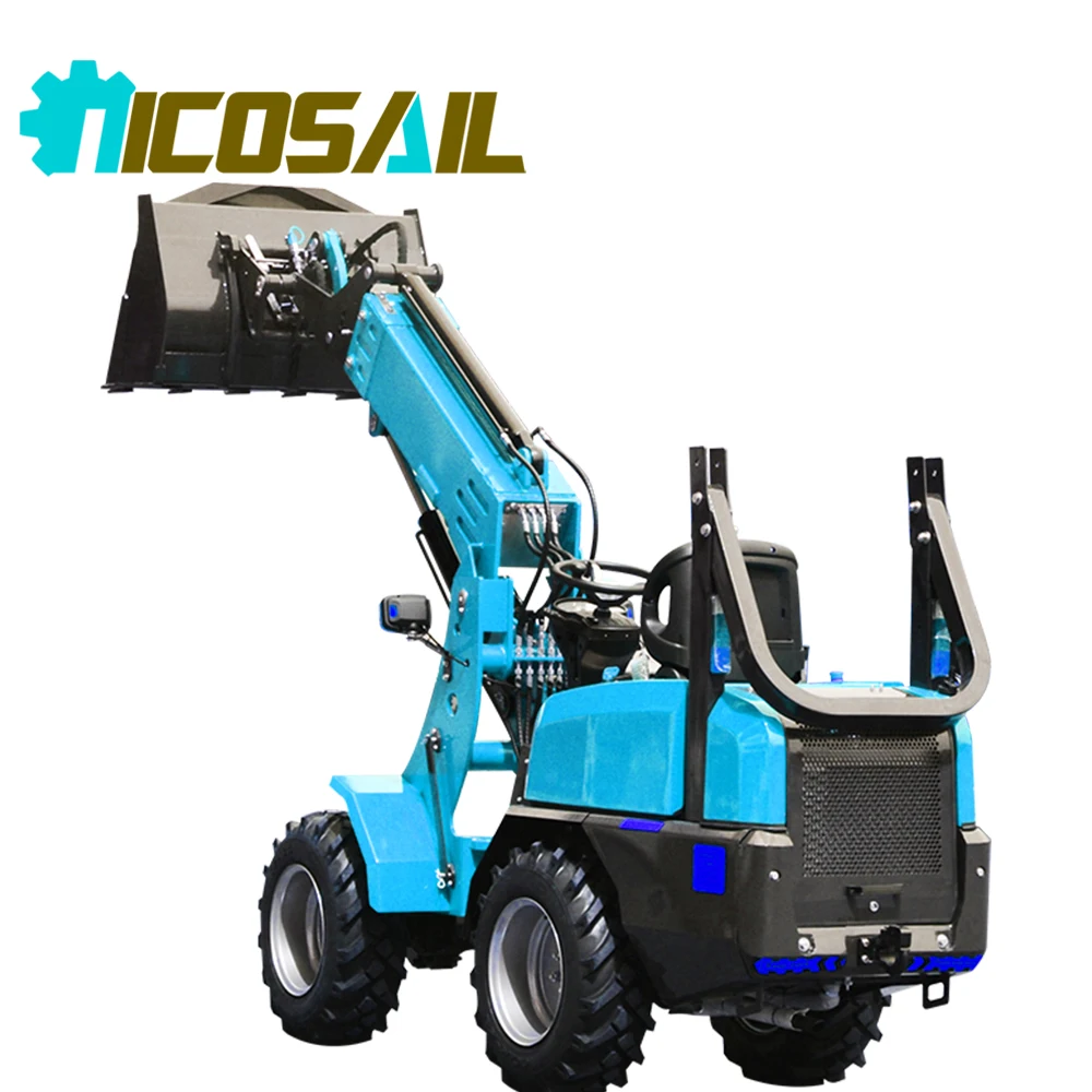 

Free delivery to new warehouse wheel loader diesel mini tractor telescopic arm with front loader