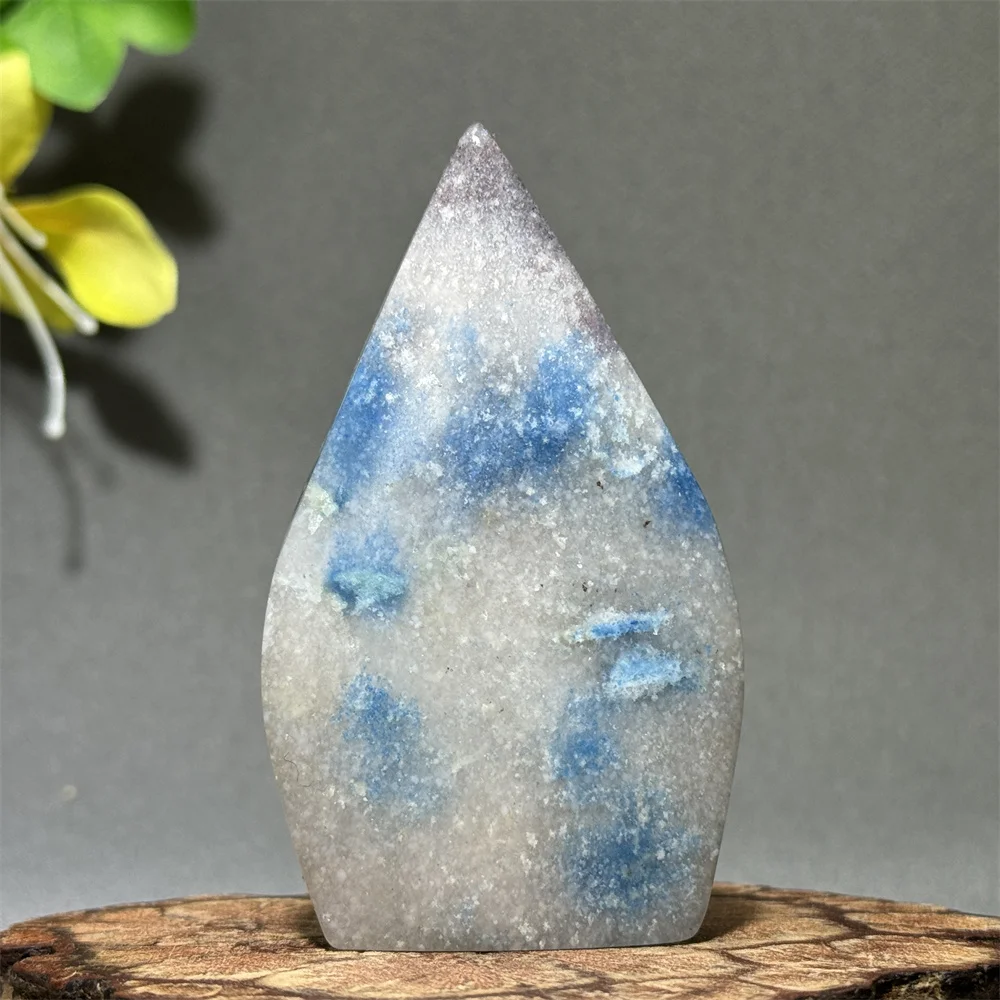 Torche en pierre précieuse naturelle Trolleite, forme libre, Quartz minéral Reiki, décoration énergétique pour la maison, guérison, méditation spirituelle, cadeau porte-bonheur