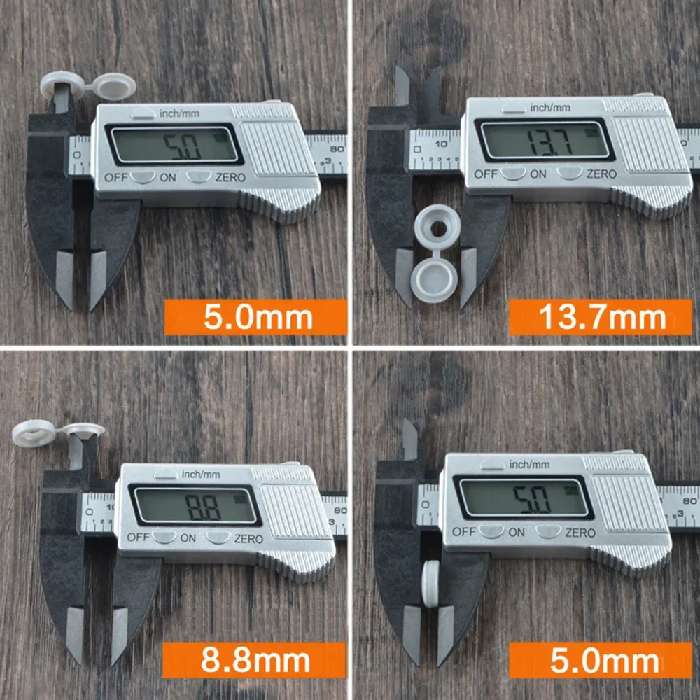 Stonego 50pcs Schraub deckel kappe Kunststoff einteilige Schraub kappen abdeckung Nagel muttern Schrauben dekorative Abdeckung Schraube klappbare hässliche Abdeckungen