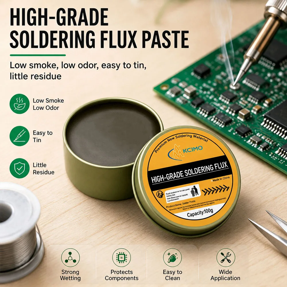 Lead‑Free Rosin Solder Paste Flux, Auto‑Use Soldering Cream for Sensor, Circuit‑Board Welding, Easy‑to‑Apply Solder Flux Paste