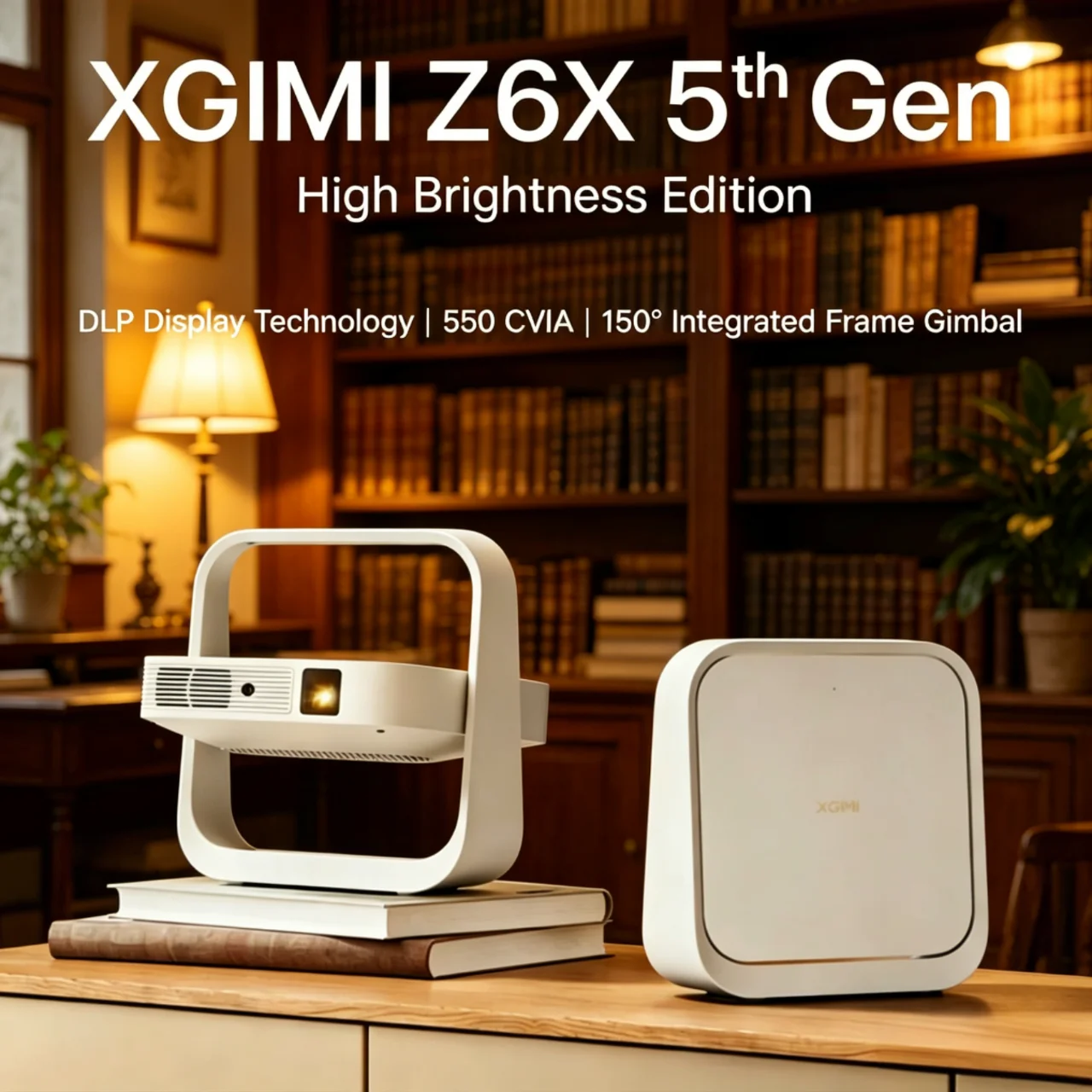 

XGIMI Z6X 5th Generation High Brightness 1080P PTZ Projector 550CVIA Lumen Automatic Trapezoidal Correction Home Cinema