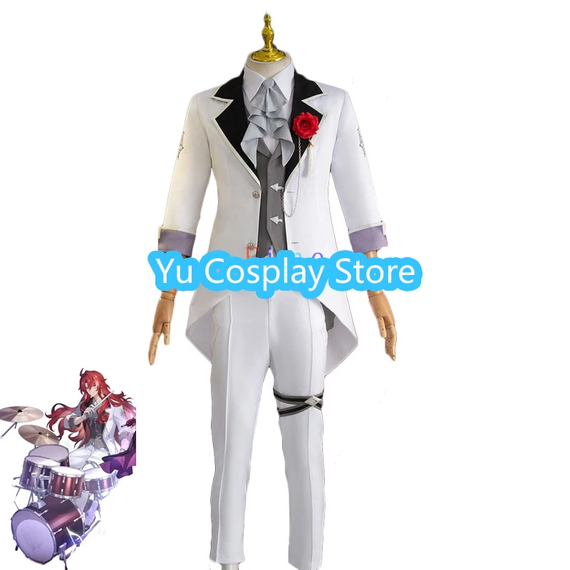 Game Honkai Star Rail Argenti Cosplay Costume Fancy Party Suit Halloween Carnival Uniforms Anime Clothing Custom Made