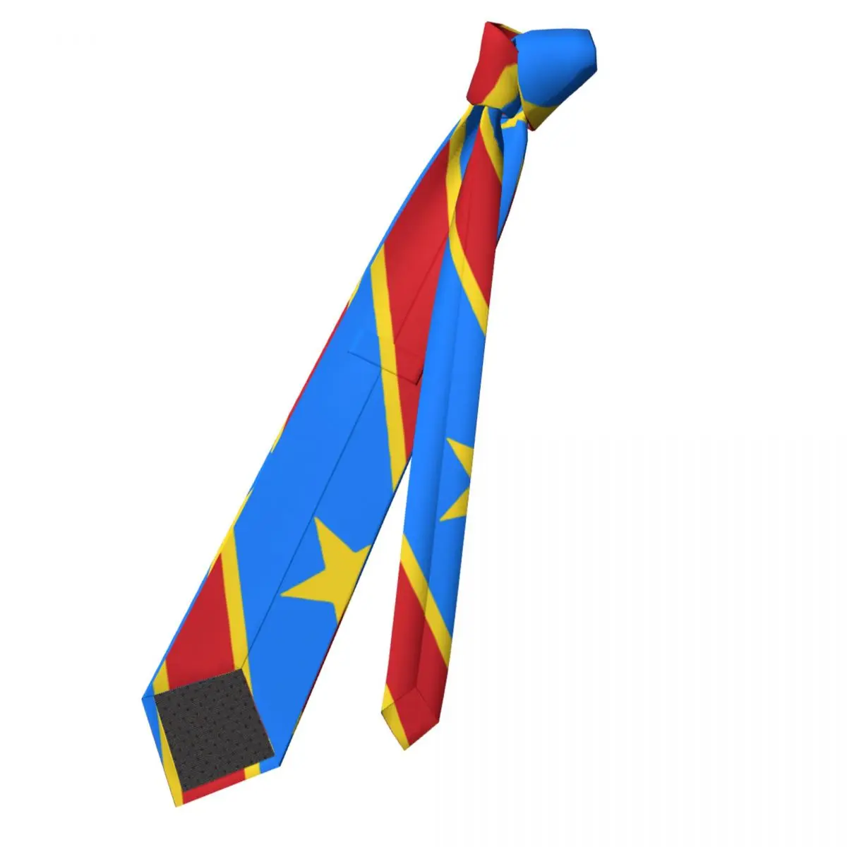 Bandeira do congo kinshasa zaire gravata magro poliéster 8 cm largo pescoço gravata para homem ternos acessórios cravat acessórios de casamento