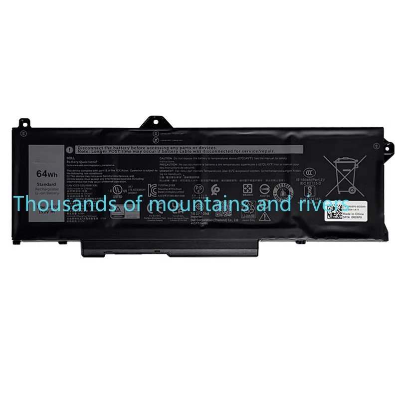 

Аккумулятор для ноутбука 15,2 В 64 Втч GRT01 для Dell Latitude 5421 5431 5521 5531 Precision 3561 3470 3561 3571 m17 R5 AMD 9JRV0 0P3TJ