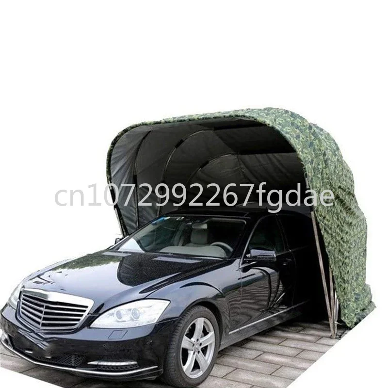 Car Portable Manual Waterproof Car Tent Foldable Shelter Car Parking Tent Galvanized Steel Telescopic Garage