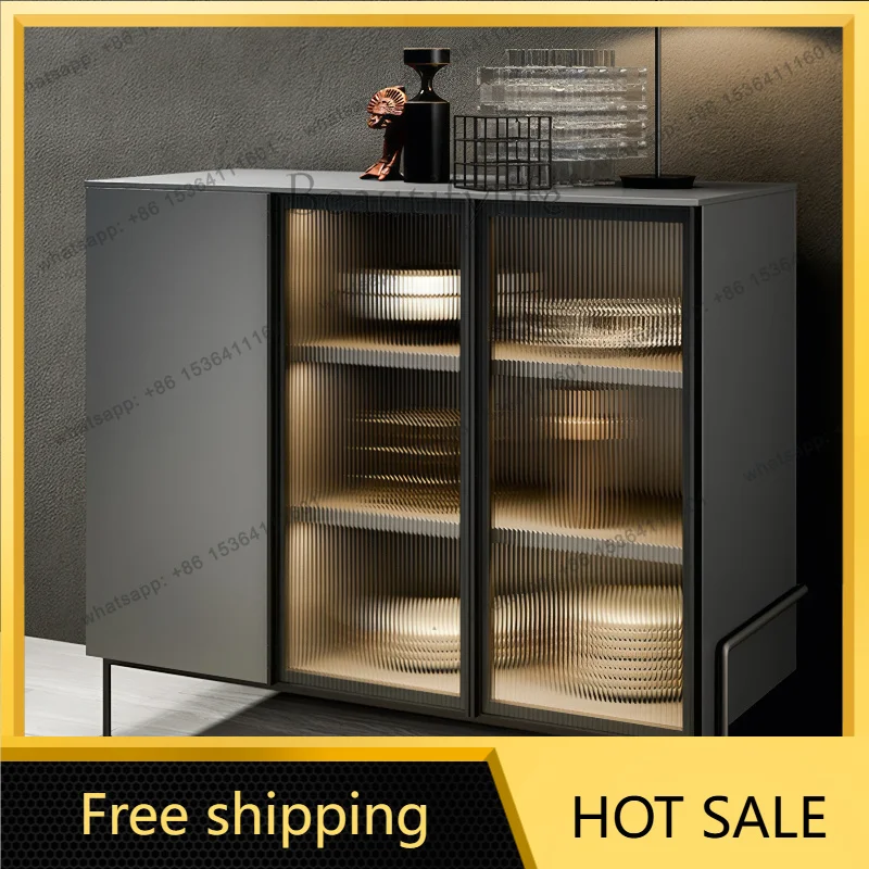 Factory Direct Modern Simple Painting Side Cabinet Nordic Light Luxury Storage Balcony Cabinet