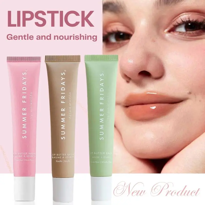 3-Colors Lip Butter Balm Anti Dry Lip Gloss For Instant Moisturizing Shine And Hydration Lip Makeup Smoothing Lip Care Cosmetics