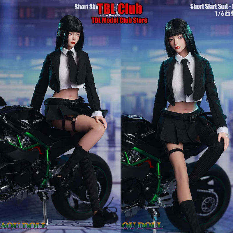 

JO25X-06 Женская одежда в масштабе 1/6, юбка с открытой талией в западном стиле, значок певицы для 12-дюймовой экшн-фигурки, сцена солдата