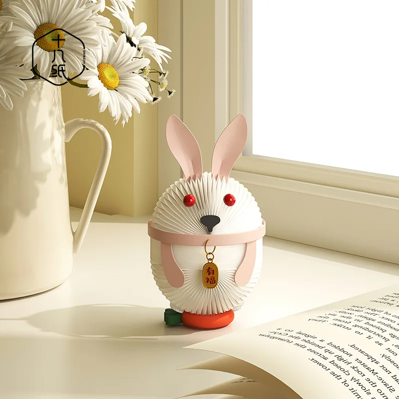 

Paper Toy Gifts Creative Rabbit Tabletop Ornaments College Girls Gifts Children Gifts Merchandise Accessories