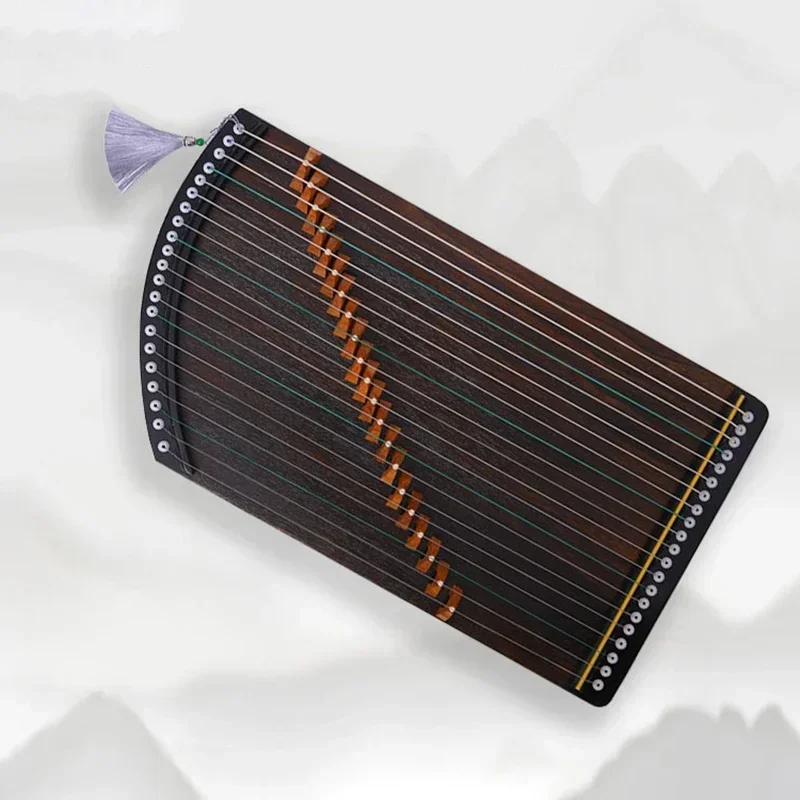 Wooden Guzheng 21 String Portable Mini Guzheng Travel Beginner Children Playing Practice Chinese Traditional Musical Instruments