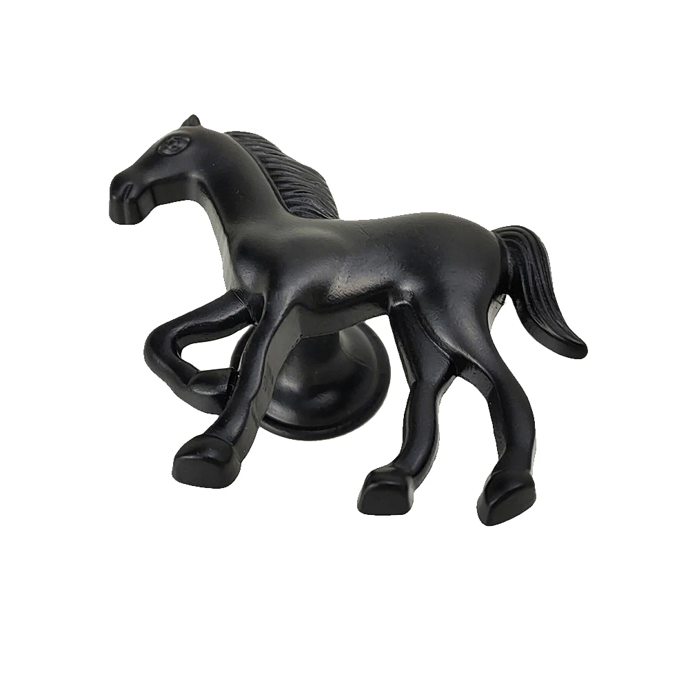 شكل الحصان سبائك الزنك خزانة تسحب الأثاث مقبض مقابض الأبواب مقابض للأطفال غرفة درج مقبض مقابض خزانة خمر