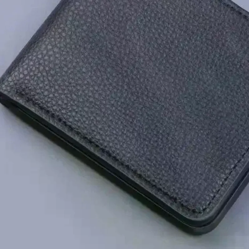 Retro Minimalist PU Leather Men's Short Wallet Black Coffee Large Capacity Multiple Pockets Two-fold ID Card Holder Men Women