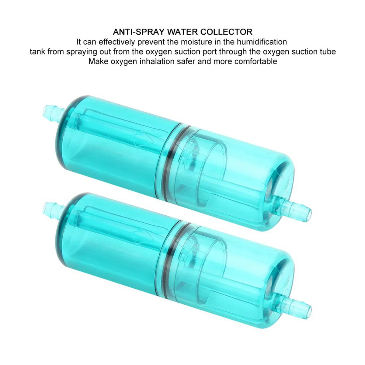 Oxygen Tubing Connector, 4Pcs Oxygen Generator Oxygen Tube Water Collector Oxygen Tube Accessory for Healthy Care Oxygen