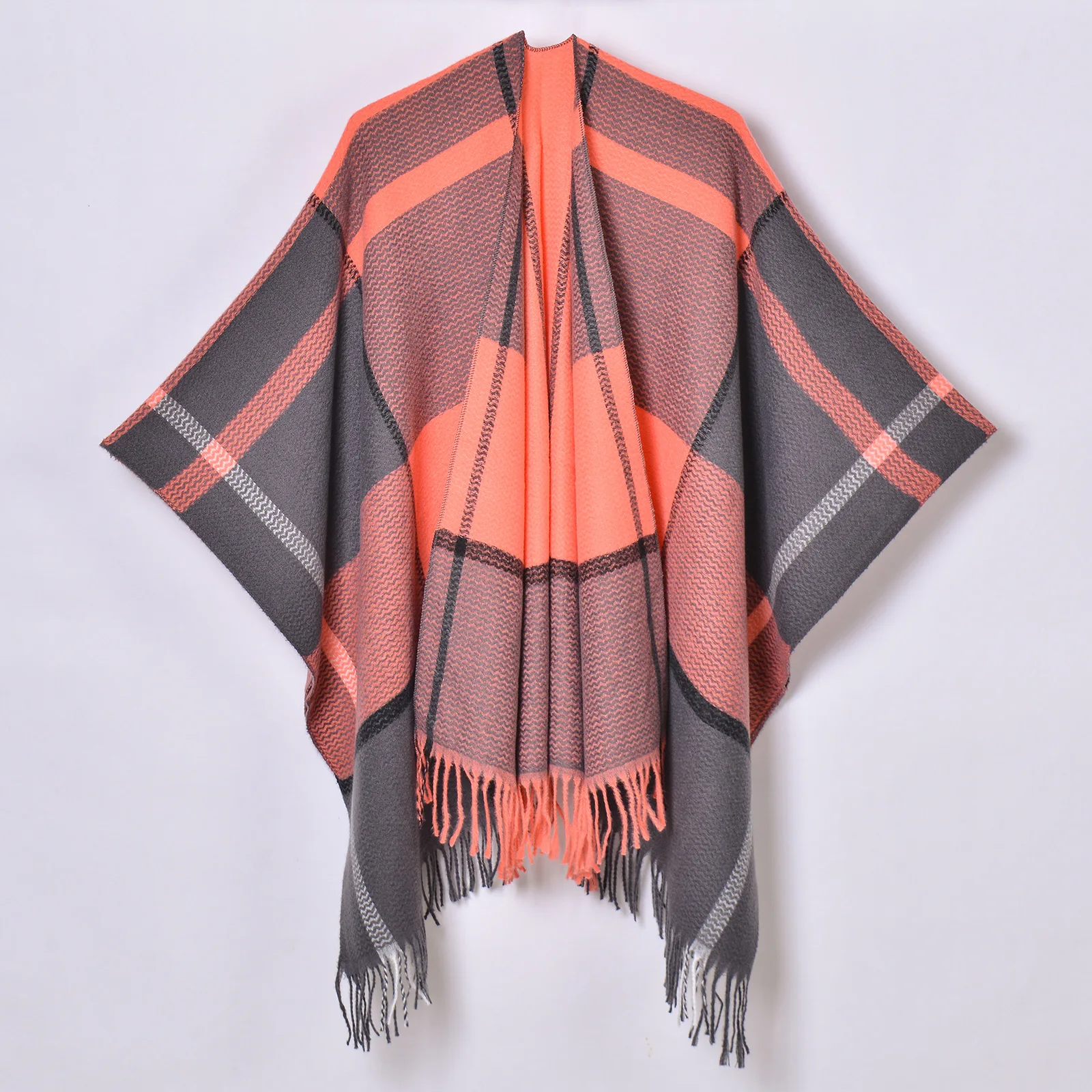 Luxury Women's Thick Blanket Stole - Imitation Cashmere Scarf, Winter Shawl & Poncho Wrap