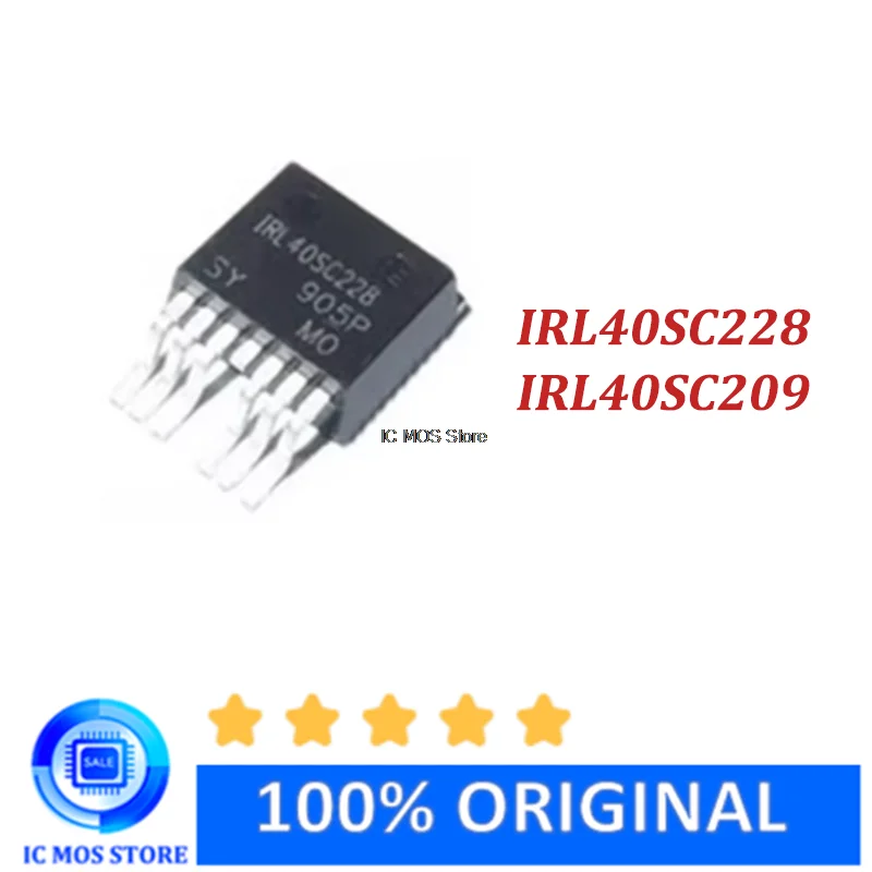 

5PCS IRL40SC228 40SC228 IRL40SC209 40SC209 557A 40V TO263-7 High current MOS tube