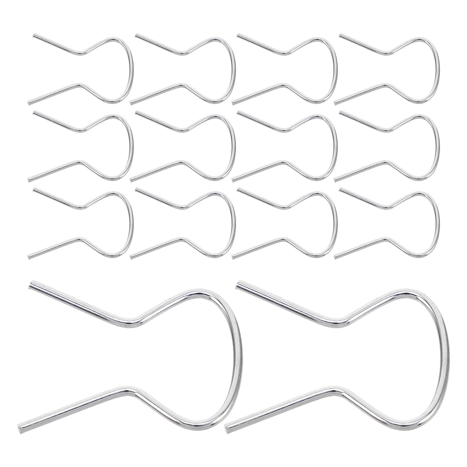

100Pcs Car Door Window Handle Retainer Clips Steel Wire Spring Clamp for Window Crank Regulator Replacement Metal Retaining Clip