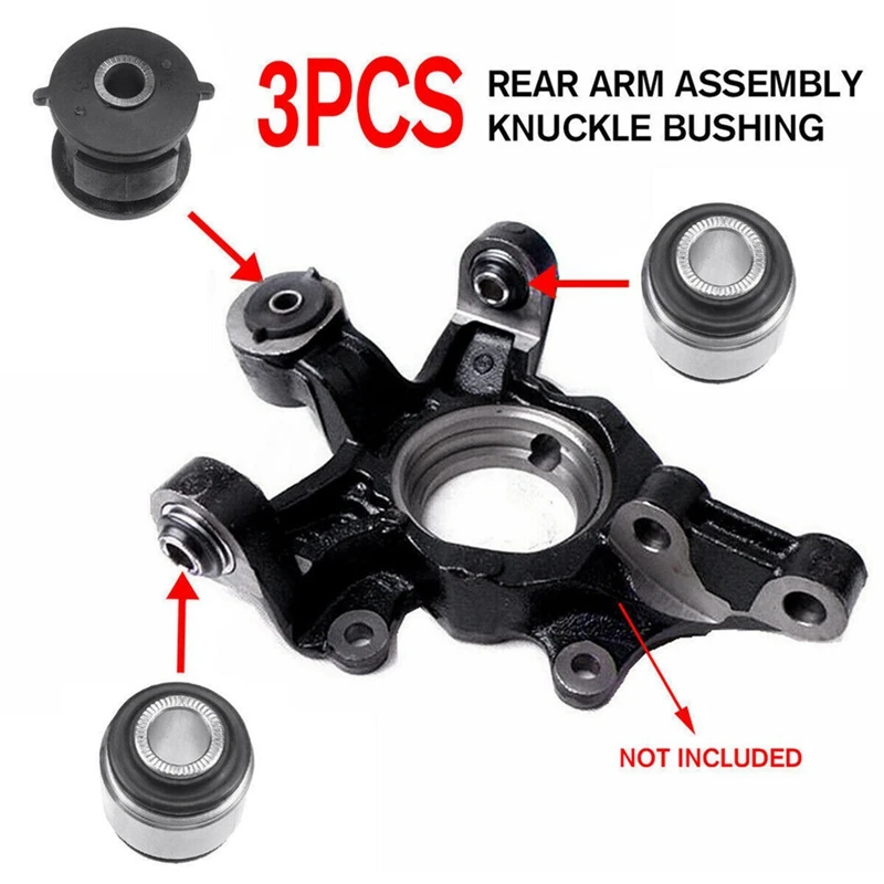 2Set/6Pcs Rear Arm Assembly Knuckle Bushing For Toyota Highlander Camry Lexus 94-07 42210-20010 42304-20060 48725-33050