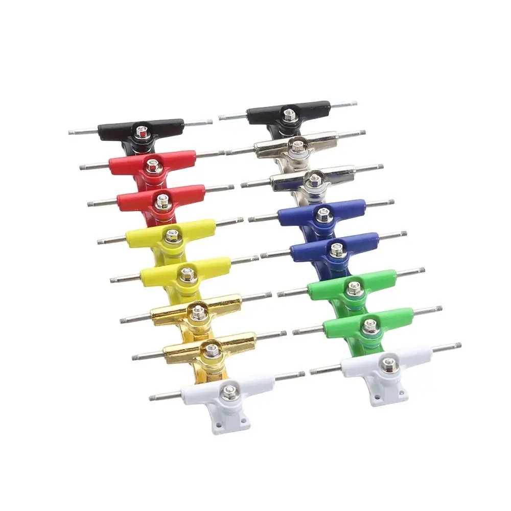 1 paire Durable avec écrous touche camion passe-temps collecteurs camion boulons roulement supports de pont modèle Mini doigt pièces de Skateboard