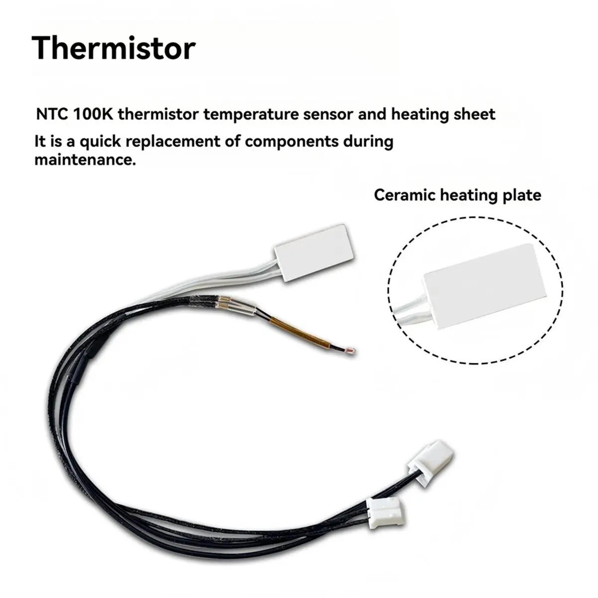 【MUST-HAVE LIST】 2Set Heating Assembly Kit for X Heating Component with Heater Cartridge and Thermistor Temperature Sensor