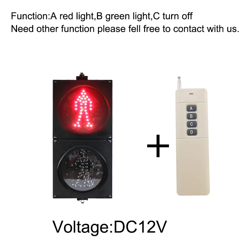 200mm two Aspect red man green man Dynamic Pedestrian Traffic Signal Light with controller