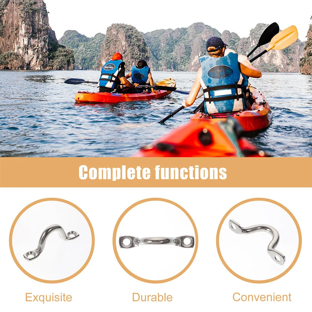 

1Set Kayak Deck Grips Stainless Steel Handles Durable for Kayaks Fishing Boats Cruise Ships Reliable and Sturdy