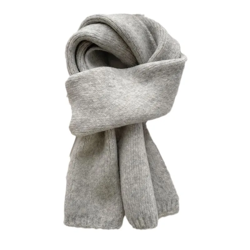 

160x21CM Women's Chunky Knit Scarf, Winter Soft Warm Plain Blanket Wrap, Y2K Korean Style Fashion Accessory