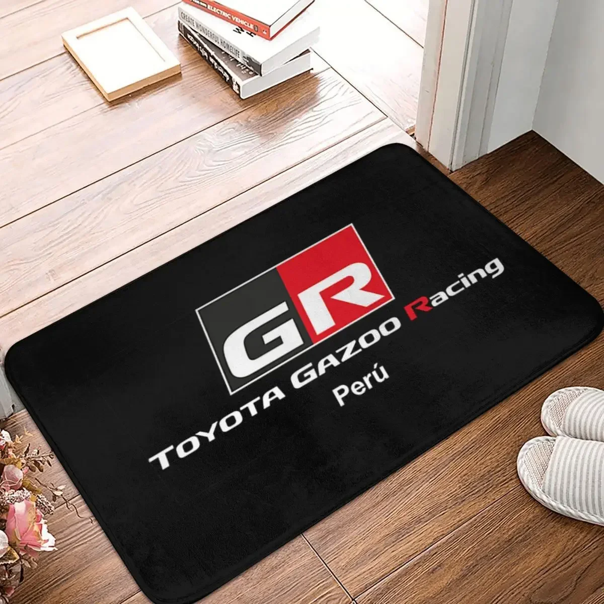 GR Logo Gazoo Racing GR Sport Doormat Rug Carpet Mat Footpad Polyester Non-slip Dust-Proo Entrance Kitchen Bedroom Balcony