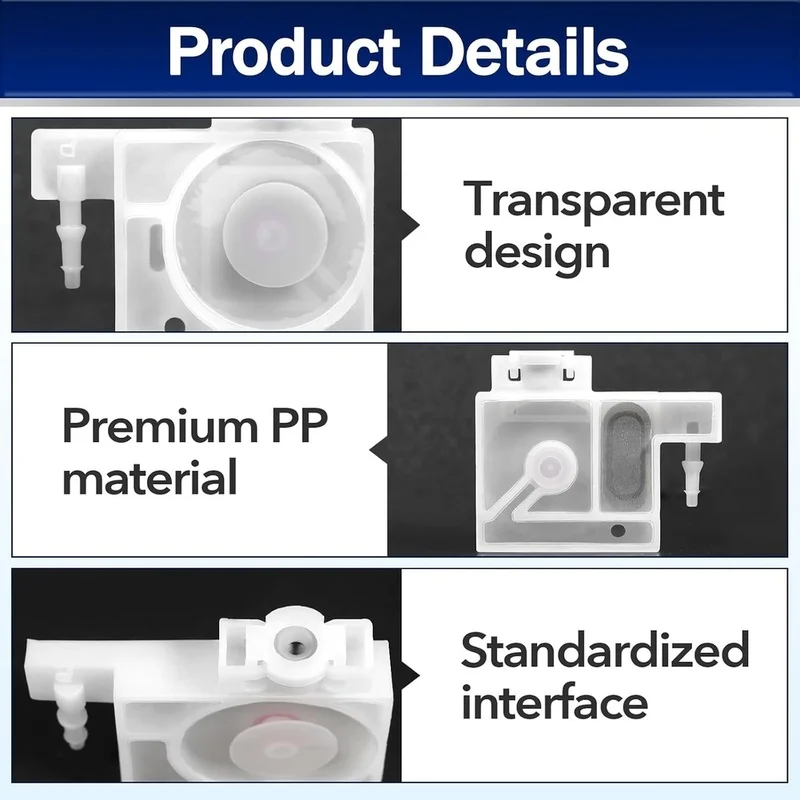 8Pcs Printer Ink Damper for P408 L805 L1300 L1800 L1400 R1390 R2000 R2400 T50DTF Printers [No.3 Elnic]