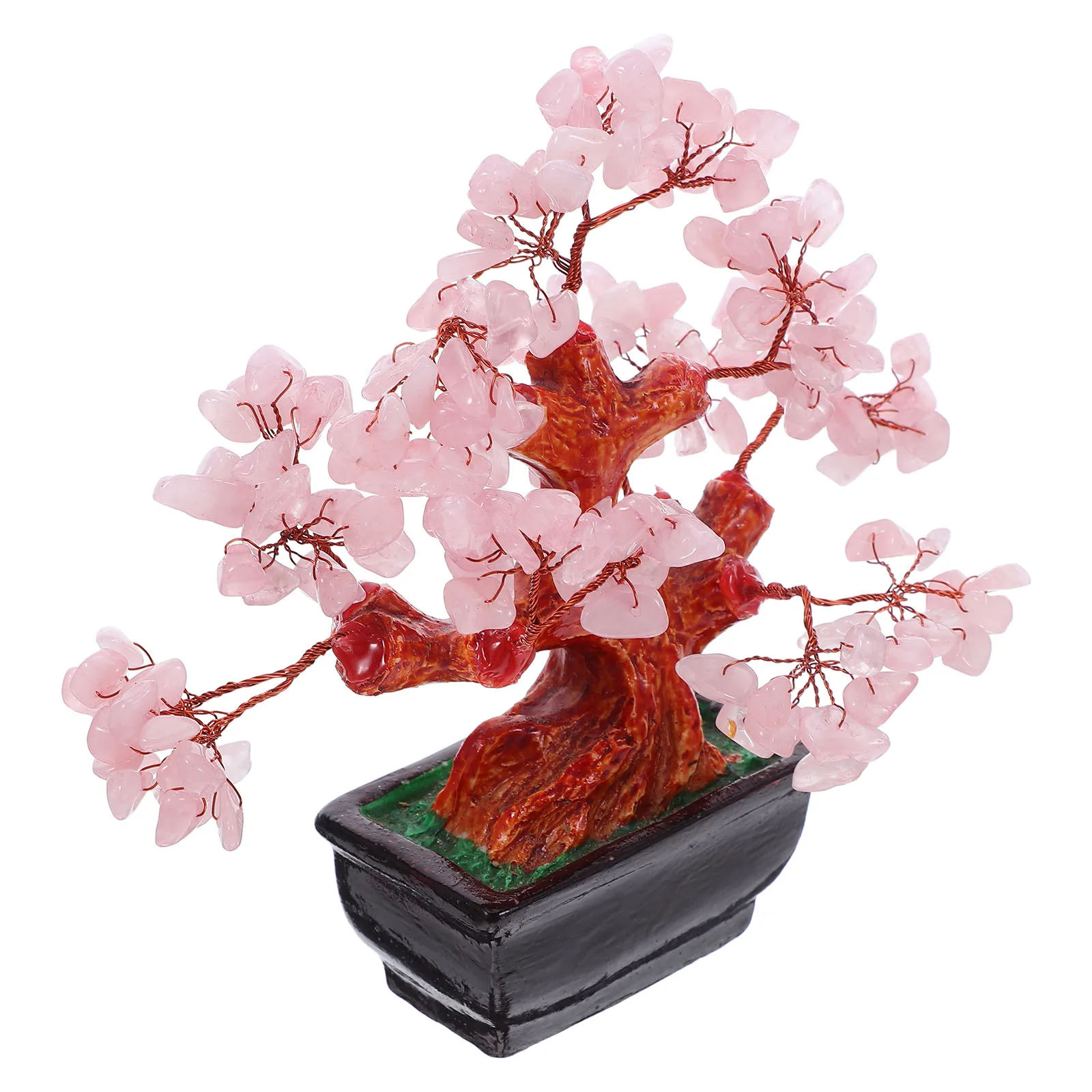 

Bonsai Crystal Tree Decoration Home Decorate Desk Accessories Artificial Statue Sculpture Copper Wire