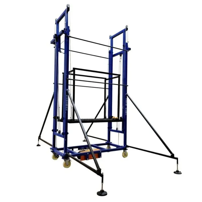 Multiple Models Foldable Electric Scaffolding Lift Mesas Elevadoras Electric Scaffolding Lift Platform Loads Up To 5m