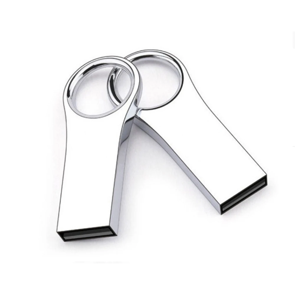Lightweight USB Flash Drive - Keychain Hole, High Capacity Storage, Waterproof , Compact & Durable, Sleek Metal USB Stick