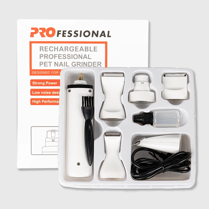 Professional Rechargeable Pet Nail Grinder Pet Electric Nail Grinder Small Pet Nail Clippers