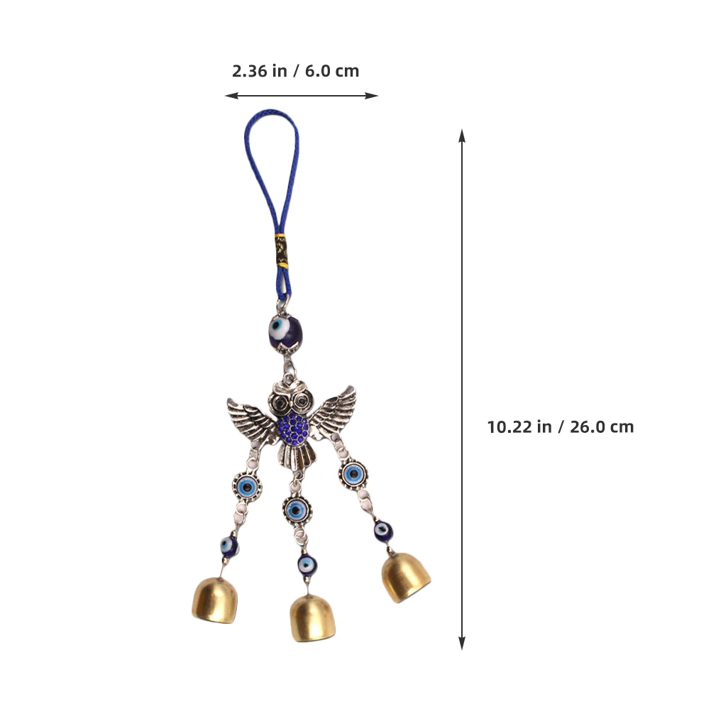 

Owl Pendant Backpack Evil Eye Charms Car Hanging Ornament Accessories Decoration Metal Wall