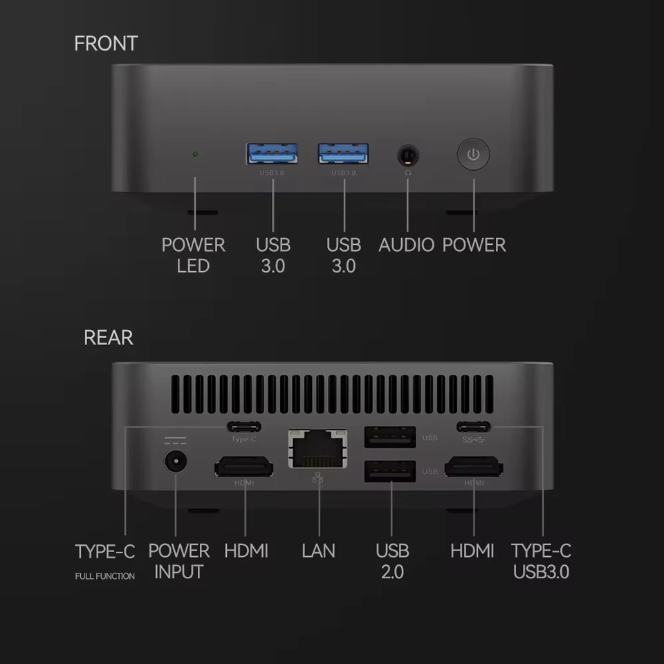 MINI PC Windows 11 Intel Core i9 10980HK i3 6100U DDR4 16GB 32GB