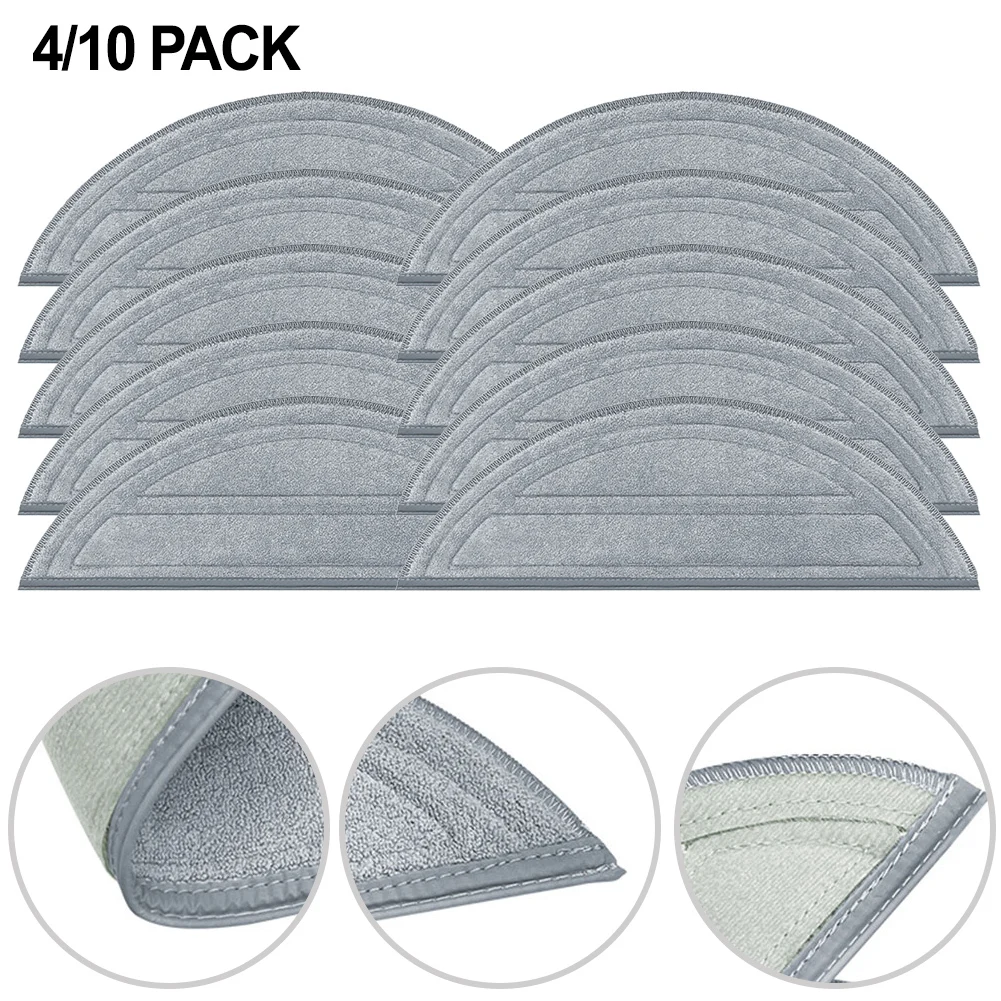 Mop Cloth Spare Part Rag Replacement For Roborock Q10 S5 / Q10 S5+ / Q10 VF / Q10V / Q10V+   Mop Rag Vacuum Cleaner Accessories