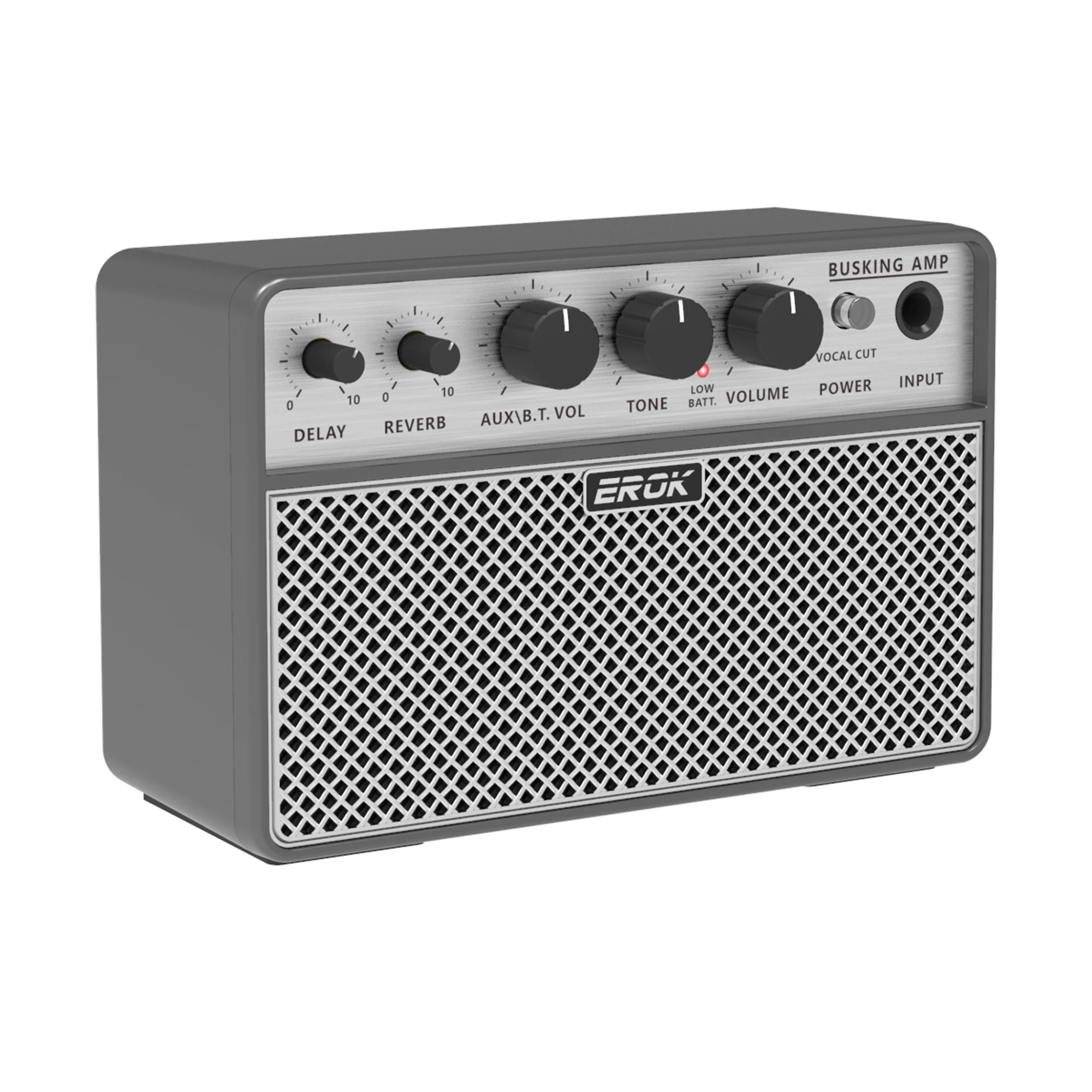 EROK 10 واط مضخم جيتار صوتي مع تأخير رقمي/تأثير تردد سماعة الرأس/OTG Wireles القيثارات الصغيرة أمبير للممارسة