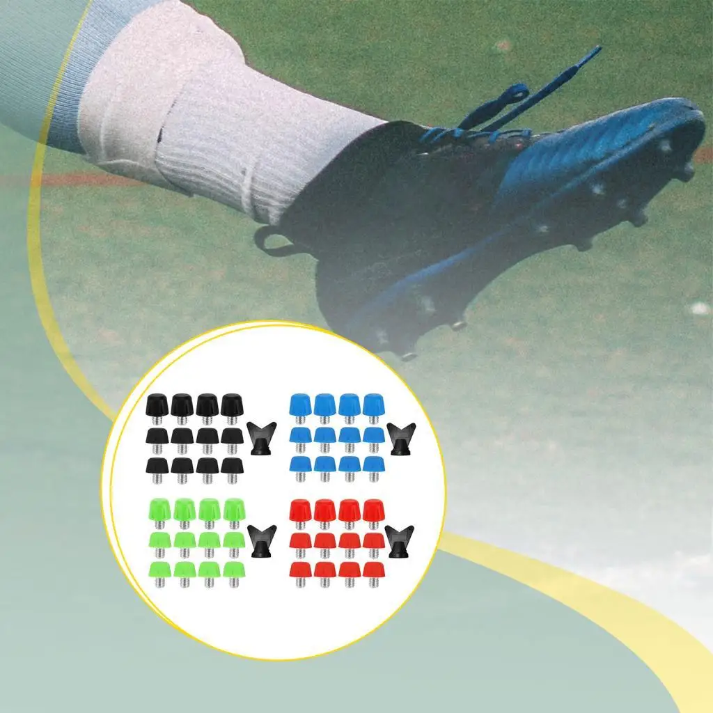 

Football Shoe Spikes Threaded Nylon Studs Replacement Cleats for Soccer Rugby Athletic Sports Training