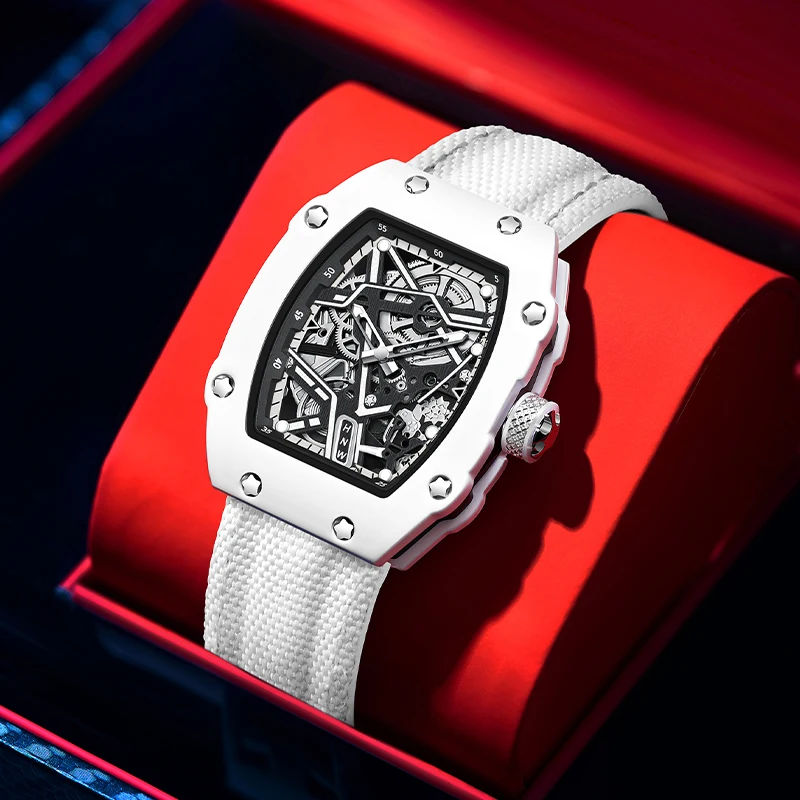 New Sports Fashion Quartz Watch for Men and Women, Ultra-Thin Barrel Series, Trendy and Fashionable, with Luminous Display, Nylon Strap, Electronic Quartz Movement, Suitable for Men, Ideal Gift for Valentine's Day, Easter, Birthdays, Christmas, or for Friends - Suitable for Business or Casual Occasions
