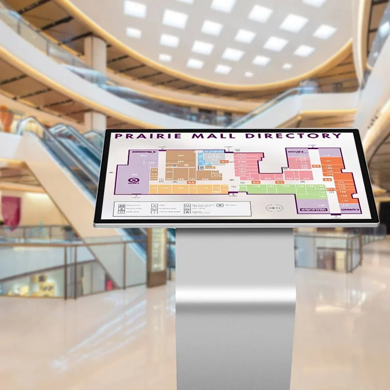 شاشة عرض إعلانات LCD داخلية شاشة عرض LCD للإعلان شاشة تفاعلية كشك شاشة تعمل باللمس الطوطم الرقمية