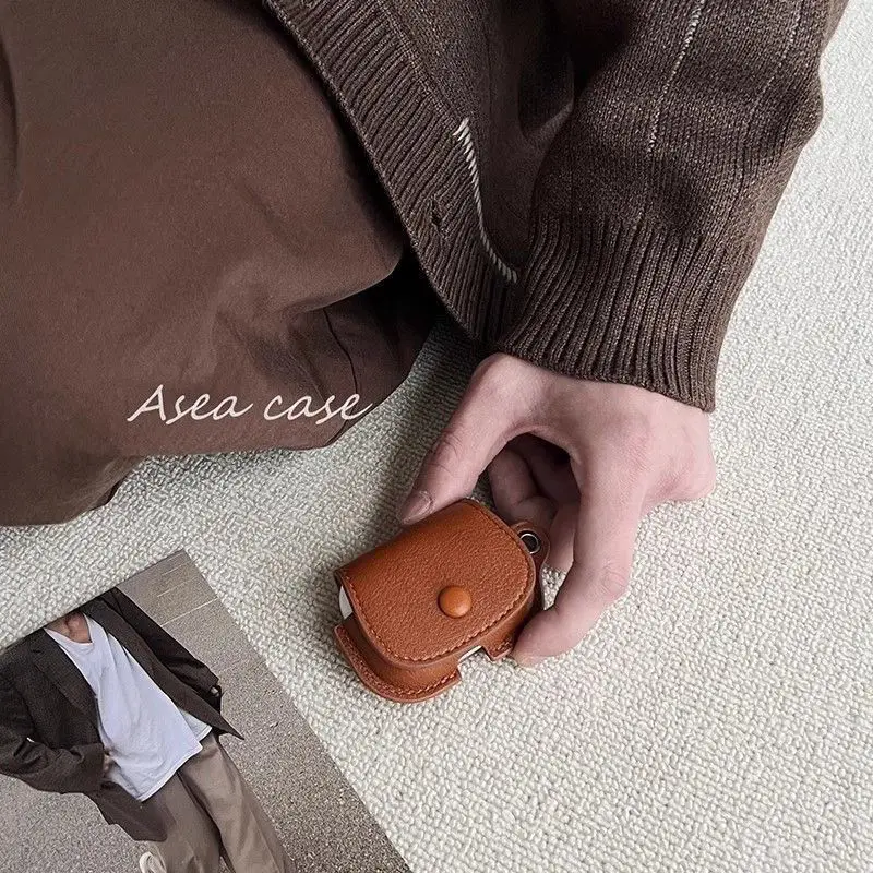 

Airpods case PU leather vintage retro cover for AirPods pro 2