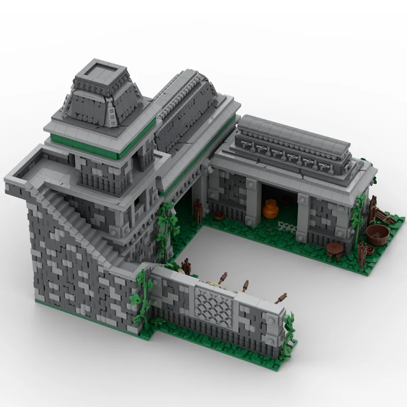 4843 PCS City Street Age Of Archery Range MOC Customize Modular Building Block Simple Design Model DIY Boys Toy Christmas Gift