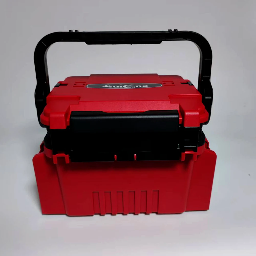 Doppelschichtige Angelköder-Box, Angelzubehör-Box, Köderbox, Zubehörbox, Aufbewahrungsbox, Outdoor-Aufbewahrung, Gepäck und Taschen – Detail 8