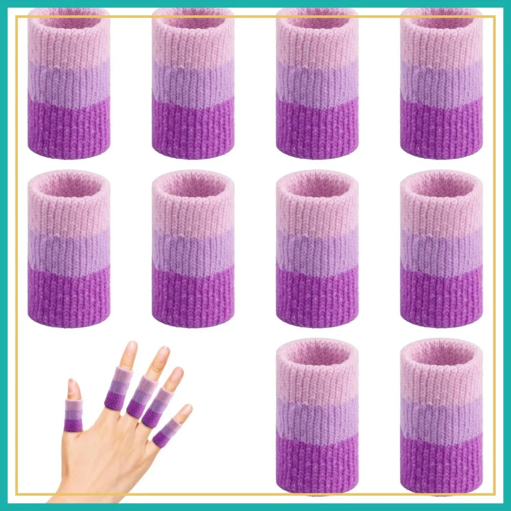 

10 PCS Crochet Finger Guard, 3.9-Inch Finger Protector Covers for Knitting, Tension Control & Yarn Burn Prevention